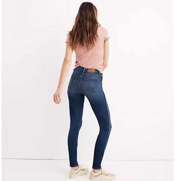 NWT Madewell Taller 10" High-Rise Skinny Jeans in Danny Wash Size W37 - Picture 2 of 10